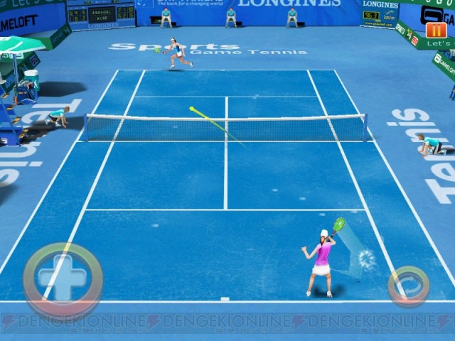 世界中のプレイヤーとリアルタイム対戦も iPad『プロテニス HD』