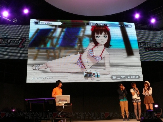 PS3『アイドルマスター2』紹介ステージで長谷川さん、浅倉さん、沼倉さんがグラビア撮影に挑戦!?　竜宮小町の新曲も披露！
