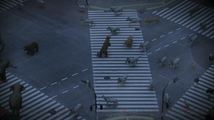 渋谷のスクランブル交差点に動物が出現!? 『TOKYO JUNGLE』20万本突破記念でスペシャルCMを放送