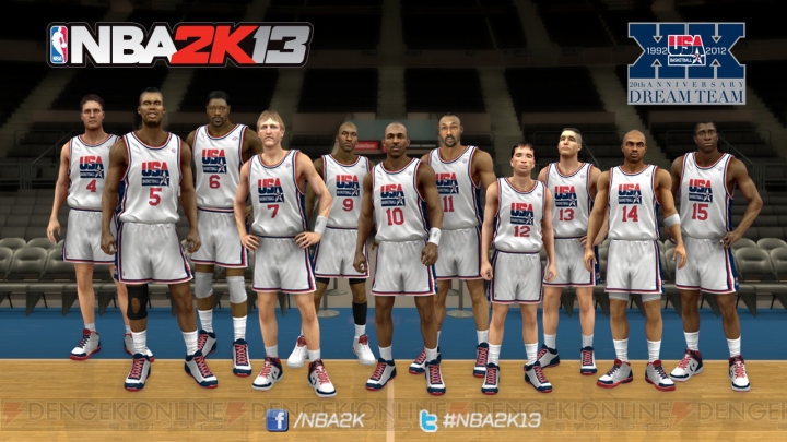 バルセロナオリンピック時のアメリカ代表を収録した『NBA 2K13』が11月1日に発売