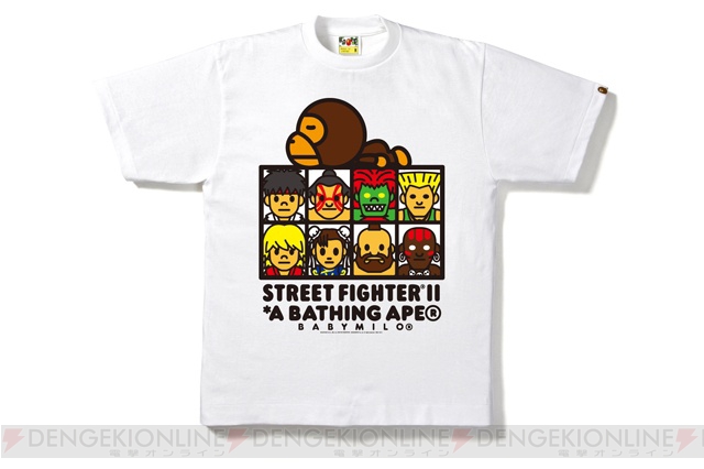 『ストリートファイターII』VS ア ベイシング エイプ!? コラボTシャツが発売