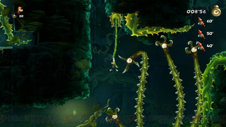 PS Vita版『レイマン レジェンド』の最新プレイ動画が公開。海底を舞台にした光と闇のコントラストが特色のステージを行く