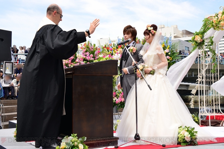 市来光弘＆井ノ上奈々のマチ★アソビ公開結婚式をレポート！ 雨の予報から一転、快晴で最高の祝福に