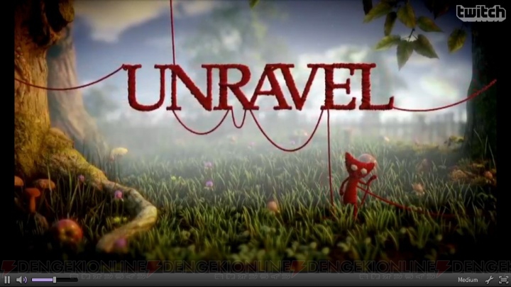 EAが新作『UNRAVEL』を発表。毛糸でできたキャラが自身の糸を操って冒険【E3 2015】