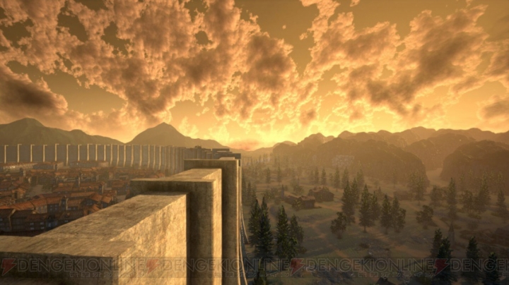 ゲーム『進撃の巨人』は多数のシナリオを収録。戦場の時間帯や天候はリアルタイムに変化