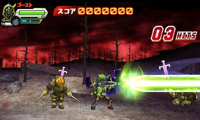 仮面ライダーゴーストとスペクターを操作して敵を倒せ！ 3DS用横スクロールアクションゲームが配信中