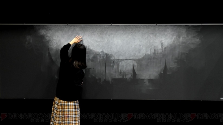 『ダークソウル3』“ロスリックの高壁”の風景がチョーク1本で黒板に描かれていくペイントムービーが公開