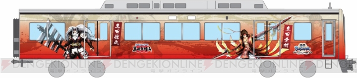 『戦国BASARA』×“南海電鉄”真田幸村などのラッピング車両が運行。特別デザインの記念入場券も登場