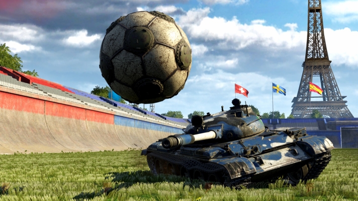 ターボチャージャーで戦車が宙を舞う!? 『WoT』でサッカーイベント“Tank Football2016”開催