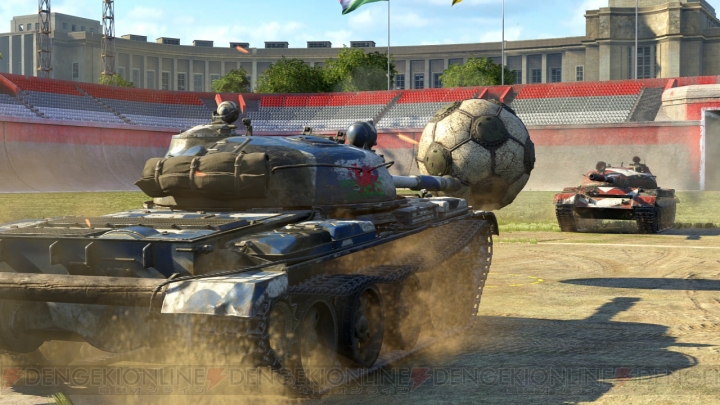 ターボチャージャーで戦車が宙を舞う!? 『WoT』でサッカーイベント“Tank Football2016”開催