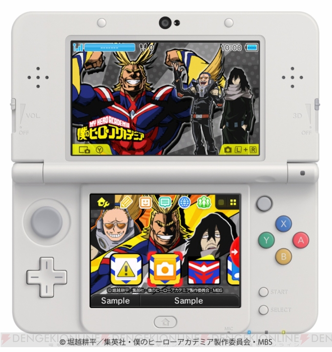 3DS『僕のヒーローアカデミア』カリキュラムが解放されるQRコードが公開。新たな3DSテーマも配信中