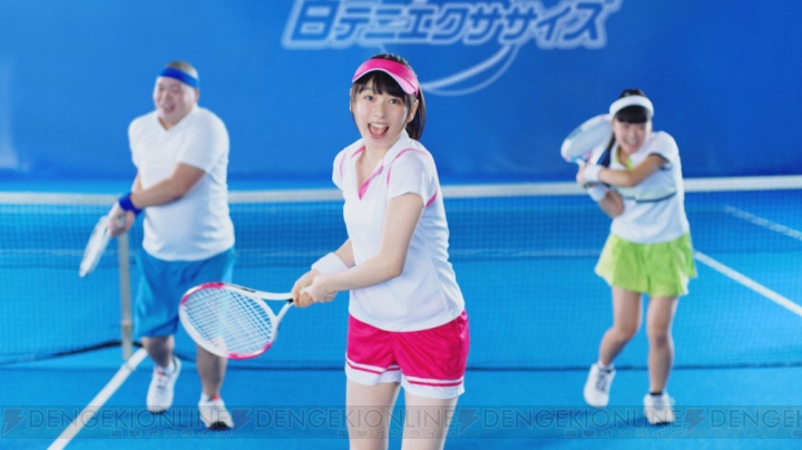 『白猫テニス』桜井日奈子さんがラッキィ池田さんの振り付けでエクササイズ。友情ダブルスも復活