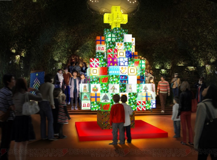 子どもたちが『マインクラフト』でデザインしたクリスマスツリーが渋谷を明るく照らす。華やかなツリーは必見