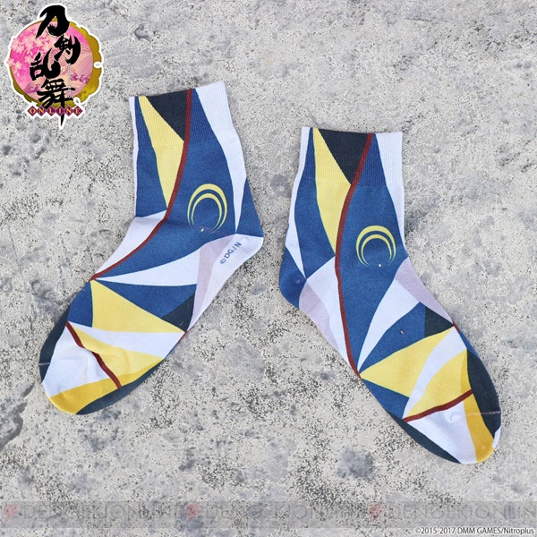 『刀剣乱舞』×靴下屋のコラボソックス全6種発売。加州清光らの装いを幾何学模様でイメージ