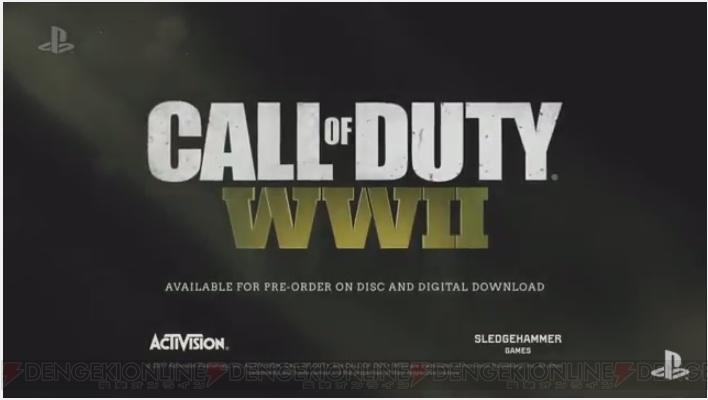 『CALL OF DUTY WWII』発売日は11月3日【E3 2017】