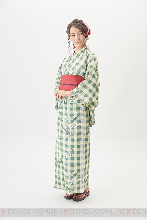 『薄桜鬼 真改』より沖田総司イメージの浴衣＆帯留めが登場。緑基調で夏にピッタリのさわやかさ
