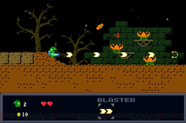 【おすすめDLゲーム】『ケロブラスター』はレトロテイストな王道横スクロールACT。カエルがモンスターを撃破