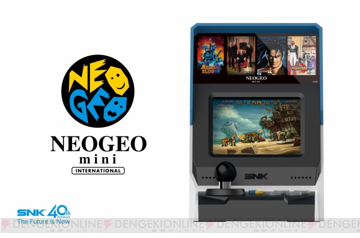 SNKブランド40周年を記念したゲーム機『NEOGEO mini』が発表。NEOGEOの名作や傑作を40作内蔵