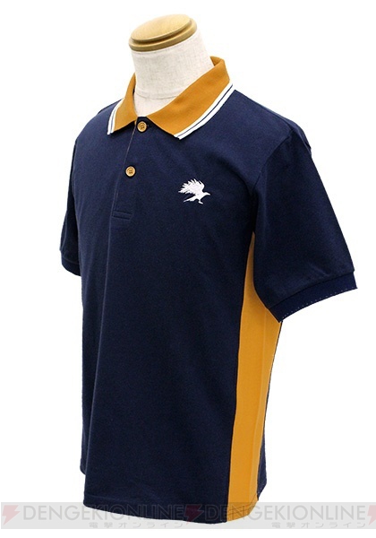 『ハイキュー!!』烏野高校ユニフォームをイメージしたポロシャツが登場。左胸にはカラスのマークが刺繍