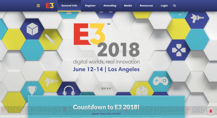 E3 2018情報をまとめて掲載。カンファレンスのスケジュールや新発表を随時お届け