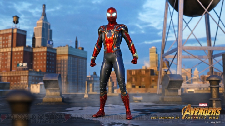 PS4『スパイダーマン』特典で『アベンジャーズ/インフィニティ・ウォー』での新スーツを再現した装備が登場
