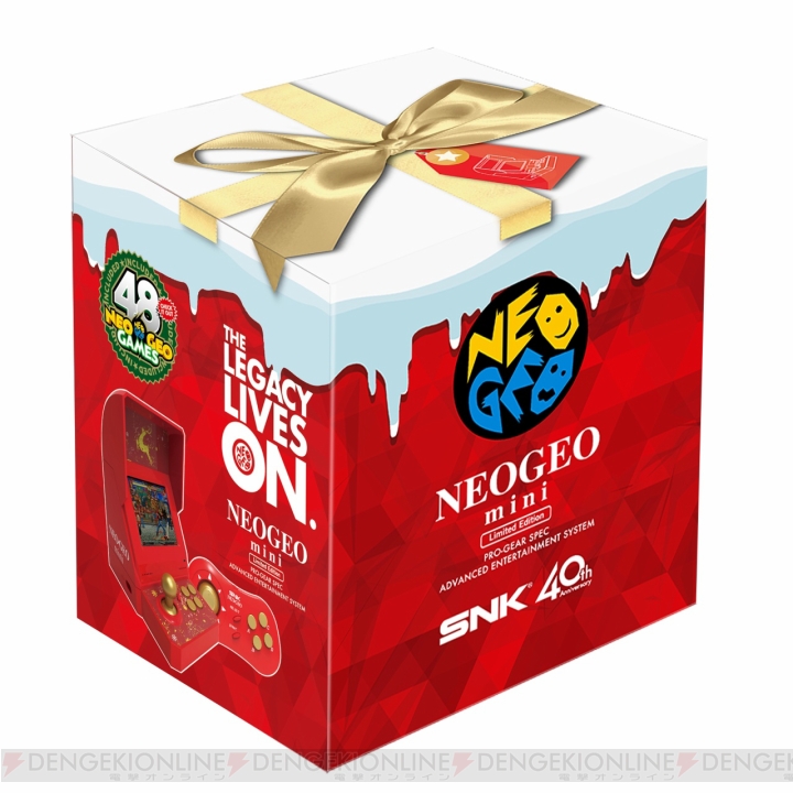 『NEOGEO mini クリスマス限定版』が近日登場。初収録作を含む48タイトルをプレイできる