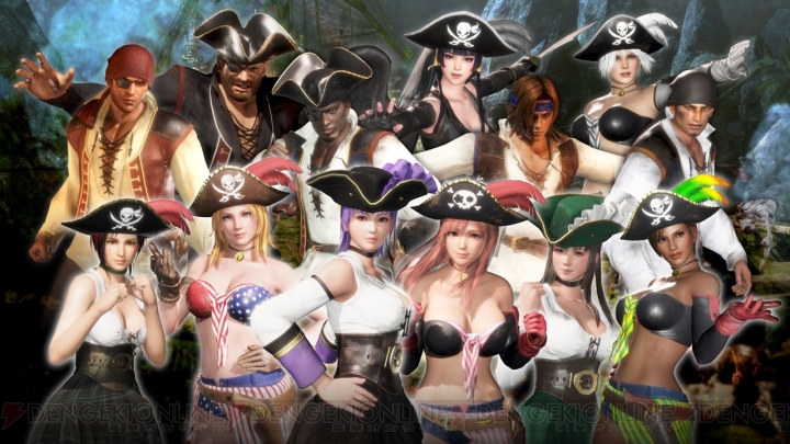 『DOA6』海賊のファッションをモデルにしたコスチューム配信。10万オーナーポイントを配布中