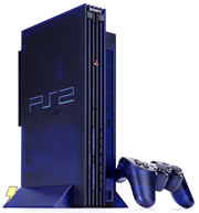 ミッドナイト・ブルーのPS2本体に“PSBBUnit”を標準搭載したモデルも 