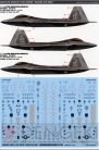 「1/144スケール F-22Aラプター専用デカール」