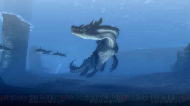 巨大な海竜が登場！ 『モンスターハンター3（トライ）』では狩りが大幅に進化