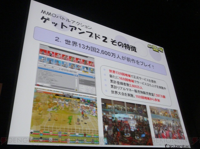 11月サービス開始の『ゲットアンプド2』発表会に田中理恵さんらが登場！