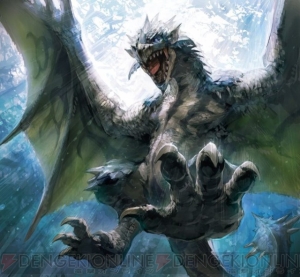『モンスターハンターG』同梱カードの絵柄は翼を広げた蒼火竜！