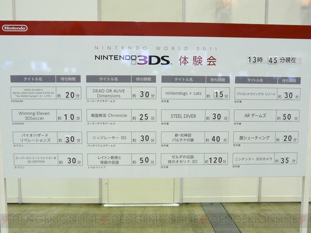 『時のオカリナ』の人気がダントツ！ 3DSの体験会が本日から幕張で開催!!