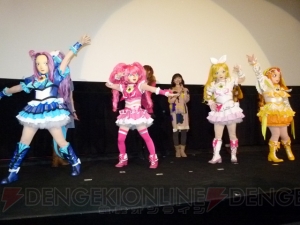 「大きなお友だちは心のミラクルライトーンで応援して」本日公開の『映画スイートプリキュア』舞台あいさつに小清水さんらプリキュア4人が勢ぞろい