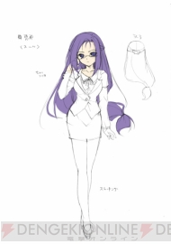 椿山恵那キャラクターデザインラフ