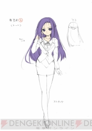 椿山恵那キャラクターデザインラフ