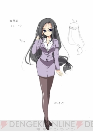 椿山恵那キャラクターデザインラフ