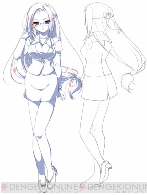 椿山恵那キャラクターデザイン決定稿