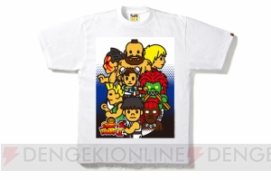 『ストリートファイターII』VS ア ベイシング エイプ!? コラボTシャツが発売