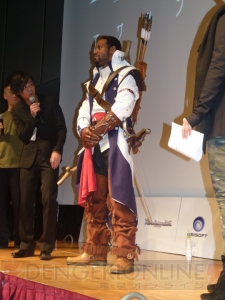 『アサシン クリードIII』のステージイベントをレポート！ 浪川大輔さん＆甲斐田裕子さんと、コナーのコスプレをしたダンテさんが出演