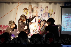 温泉イベントがアニメになって豪華に!? マル秘情報も飛び出した『テイルズ オブ エクシリア2』発売記念トークショーをレポ