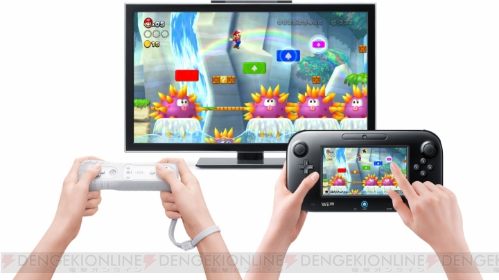 最大5人で遊べる『New スーパーマリオブラザーズ U』が12月8日に発売！ Wii U  GamePadにタッチして相棒を助けるバディプレイが登場