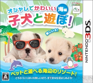 『オシャレでかわいい 子犬と遊ぼ！―海編―』