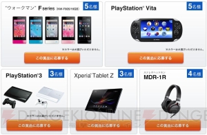 定額制音楽サービス『Music Unlimited』でPS3やPS Vita、Xperia Tablet Zが合計20名に当たるキャンペーンを実施中！