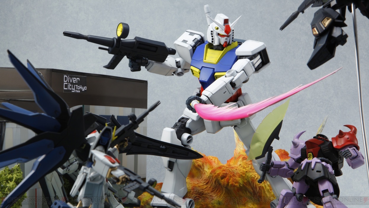 ガンプラを使ったジオラマです