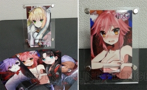 好評予約受付中の『フェイト/エクストラ CCC』関連グッズのサンプルをアレコレさわってご紹介します！