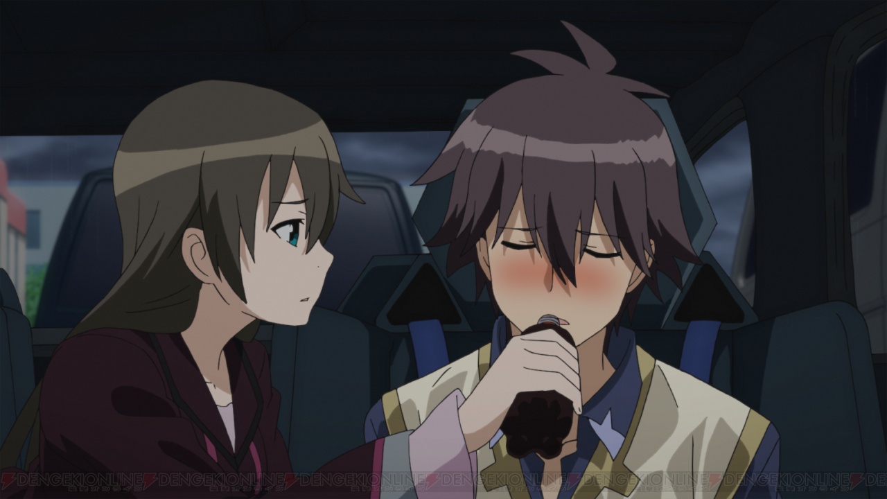 超速変形ジャイロゼッター 第34話 雨のドキドキドライブ の先行カットを公開 ハルカとシュンスケが2人で 電撃オンライン