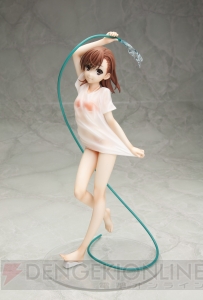 『とある科学の超電磁砲S』オリジナル美琴フィギュアが本日より予約開始！ 「濡れ透けTシャツ姿のお姉さまが素敵ですの」