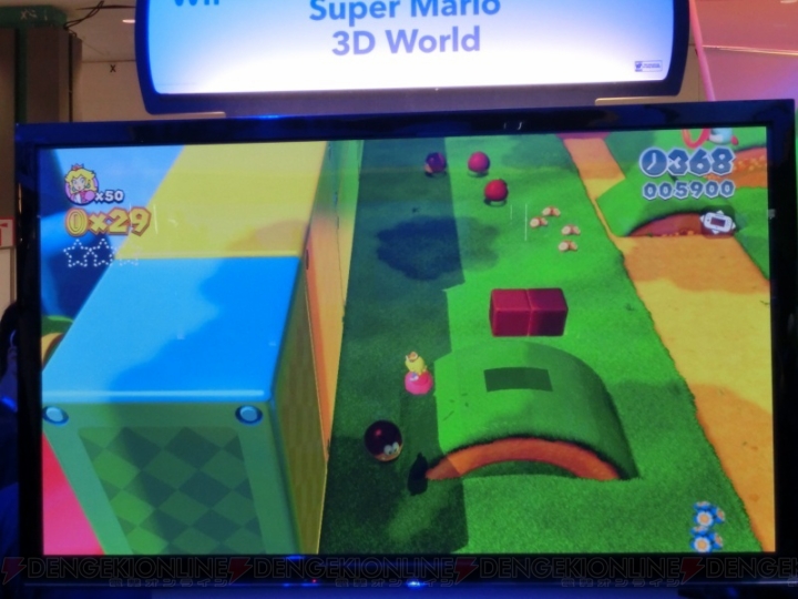 にゃんこな“猫マリオ”がポールをよじよじ！ 多人数プレイも楽しみなWii U『スーパーマリオ 3Dワールド』のプレイ感覚をレビュー【E3 2013】