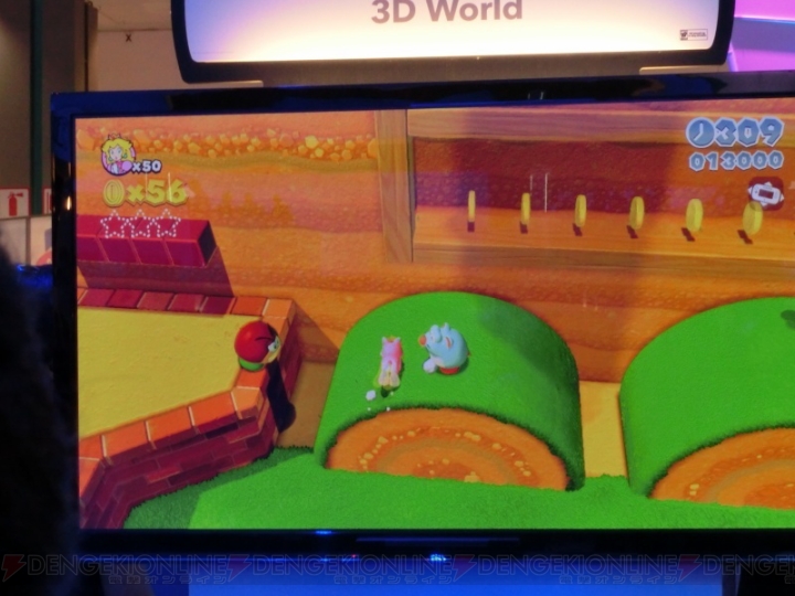 にゃんこな“猫マリオ”がポールをよじよじ！ 多人数プレイも楽しみなWii U『スーパーマリオ 3Dワールド』のプレイ感覚をレビュー【E3 2013】